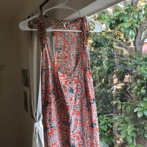 Joie size small 100% silk orange dress